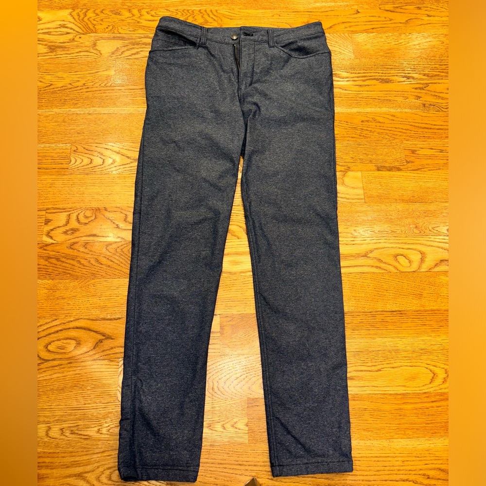 Men’s Lululemon ABC slim trouser 32”, blue/gray, only worn once